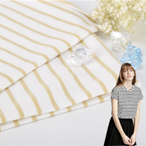 Resistente ao desgaste e absorvente de suor Manga macia Single Jersey Tecido para Jersey