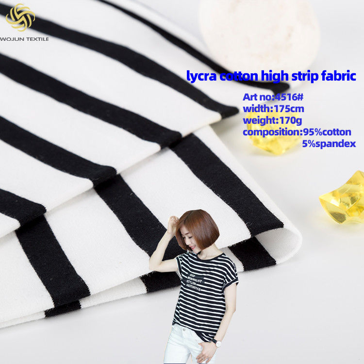Tecido de camiseta simples respirável, confortável e amigável para a pele