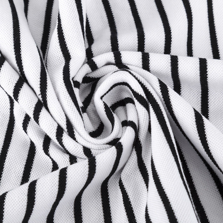A multi cor do tecido de algodão listrado respirável suou o absorção para Polo Shirt