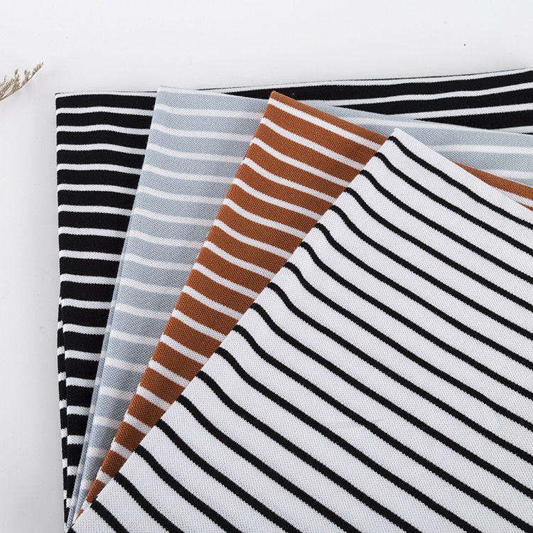 A multi cor do tecido de algodão listrado respirável suou o absorção para Polo Shirt