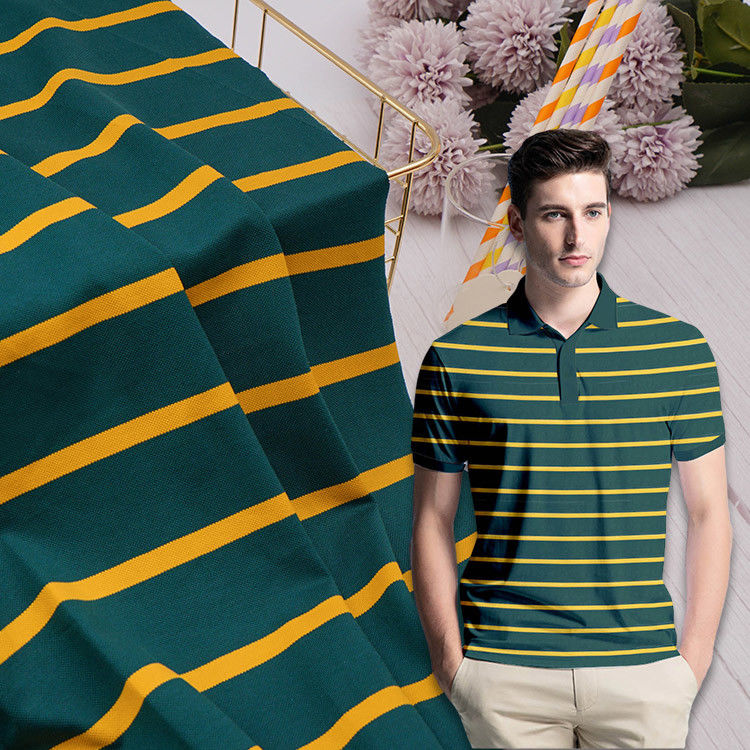Tecido de algodão de malha de algodão para camisa de polo
