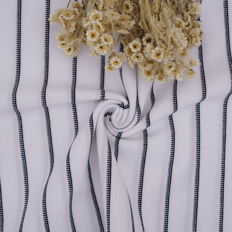 Tecido de algodão Pique absorvente de suor 40S Linho Lycra macio T-shirt tingido