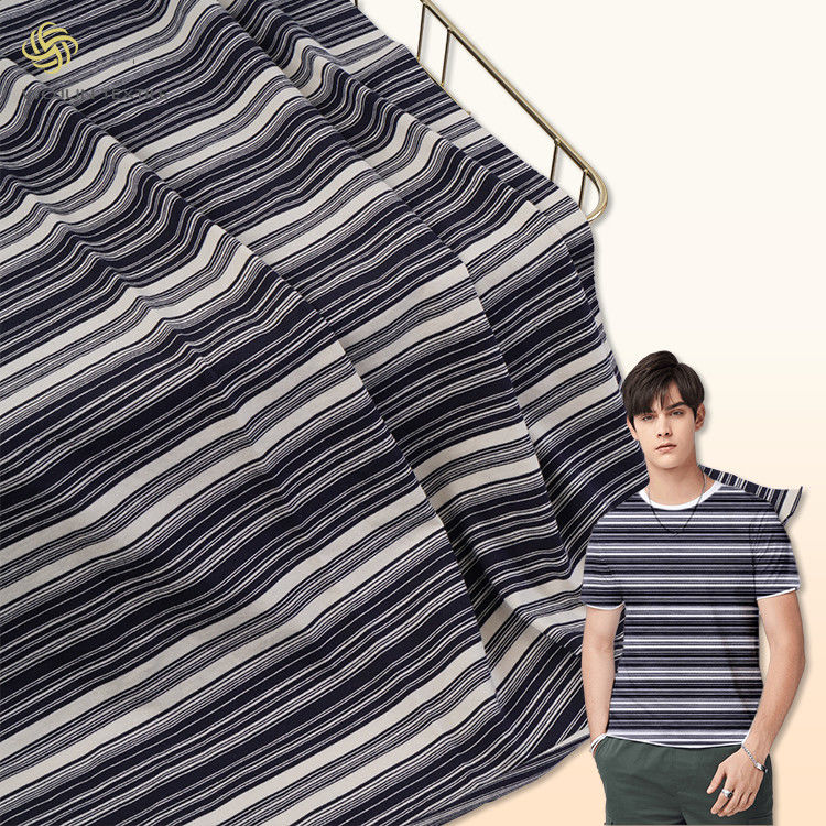 Tecido suave e de moda 100% de algodão liso com camiseta