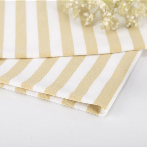 Resistente ao desgaste Fácil de secar Material listrado Tecido Tricoteado Estilo Para T-Shirt