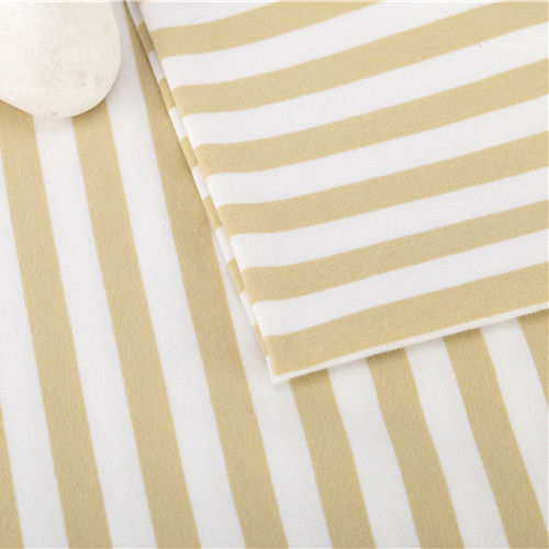 Resistente ao desgaste Fácil de secar Material listrado Tecido Tricoteado Estilo Para T-Shirt