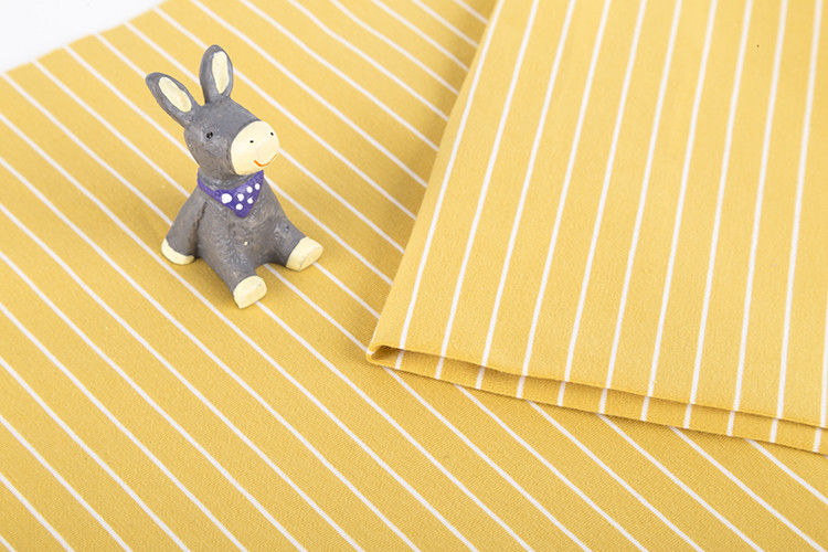 Moderno Confortável Camisa simples Tecido de algodão a riscas Para camiseta Amigável para a pele