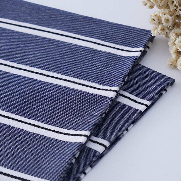 Sentimento natural e boa textura Tecido de malha com raias confortáveis para camisa de polo