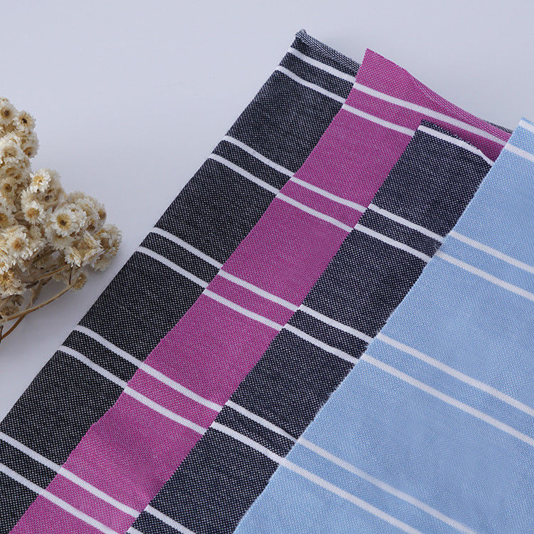 Suporte à personalização e ao tecido de malha de madeira de riscas, elegante, ecológico e amigável para a pele, para camisa de polo