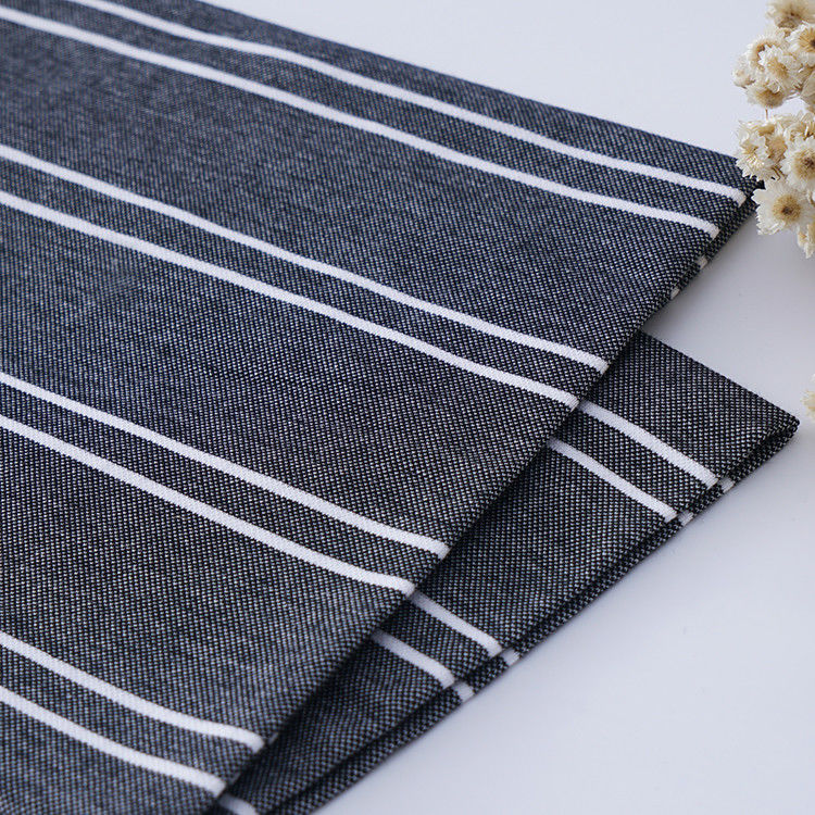 Suporte à personalização e ao tecido de malha de madeira de riscas, elegante, ecológico e amigável para a pele, para camisa de polo
