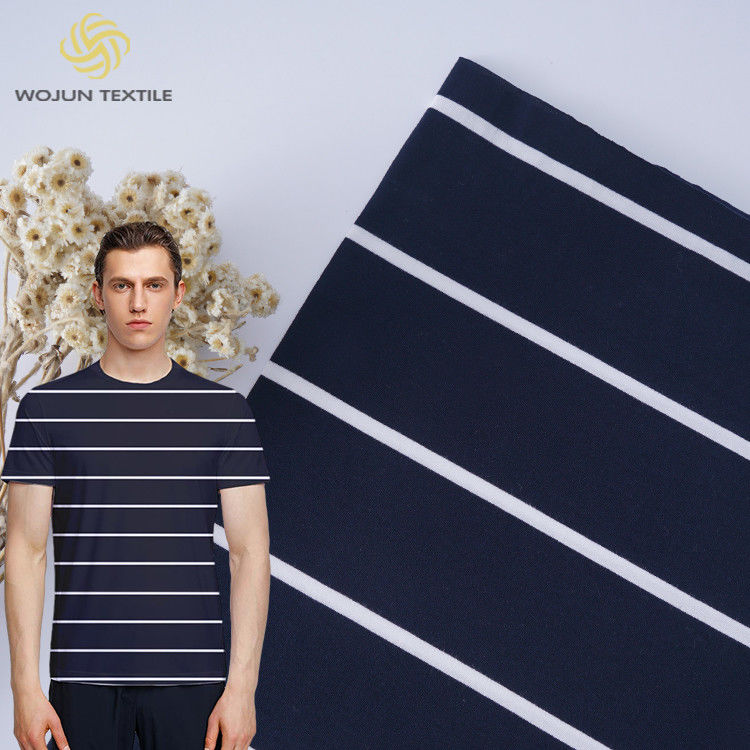 Apoio à personalização e ao tecido de tecido de algodão de linhas suaves e modernas para camisetas