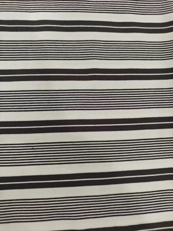 Tecido de algodão a riscas de alta qualidade e ecologicamente correto para camiseta