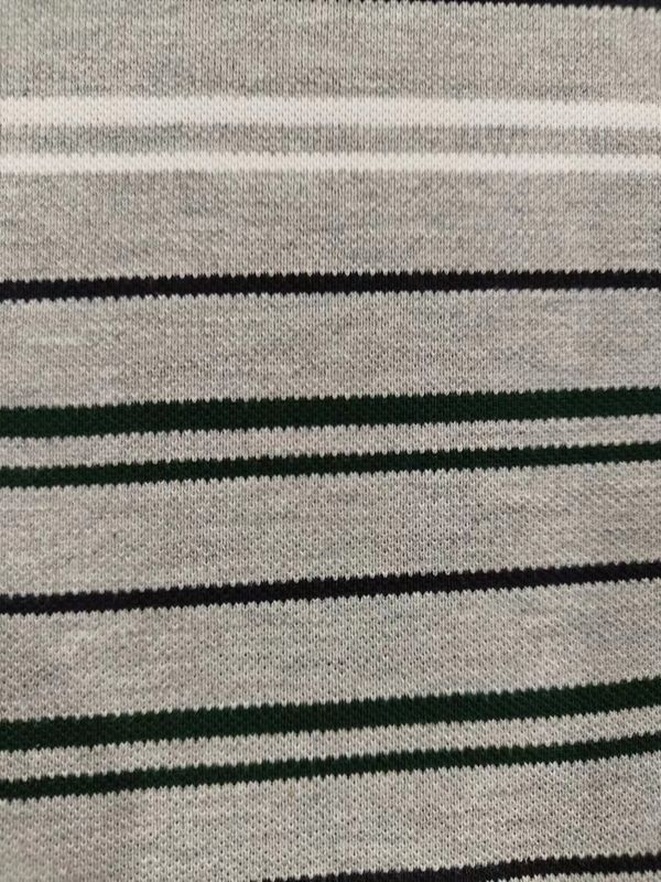 Tecido de malha de malha colorido com listras para camisa de polo
