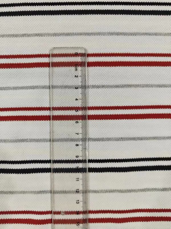 Tecido de malha de malha colorido com listras para camisa de polo