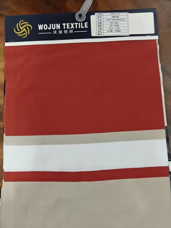 Tecido de material elástico e durável, confortável e ecologicamente correto para camisa de polo