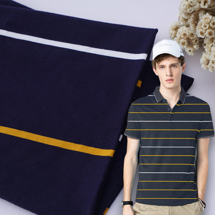Tecido de malha suave e respirável e hidroscópico e absorvente para camisa de polo