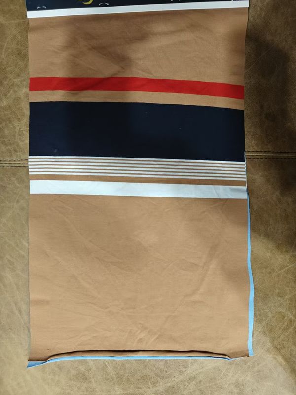 Tecido resistente ao desgaste e durável e confortável de material de riscas elegantes para camisa de polo