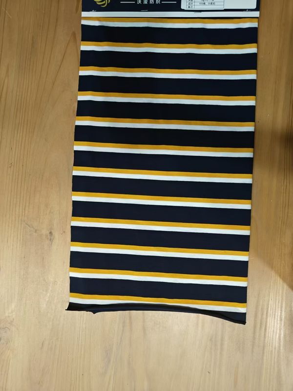 Tecido de material elástico e confortável e suave e durável com listras elegantes para uso casual