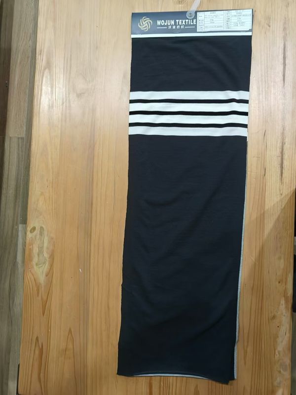 Tecido de material estriado durável e resistente ao desgaste e confortável para camisa de polo