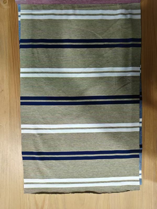 Tecido de T-Shirt com raias, respirável, confortável e amigável para a pele