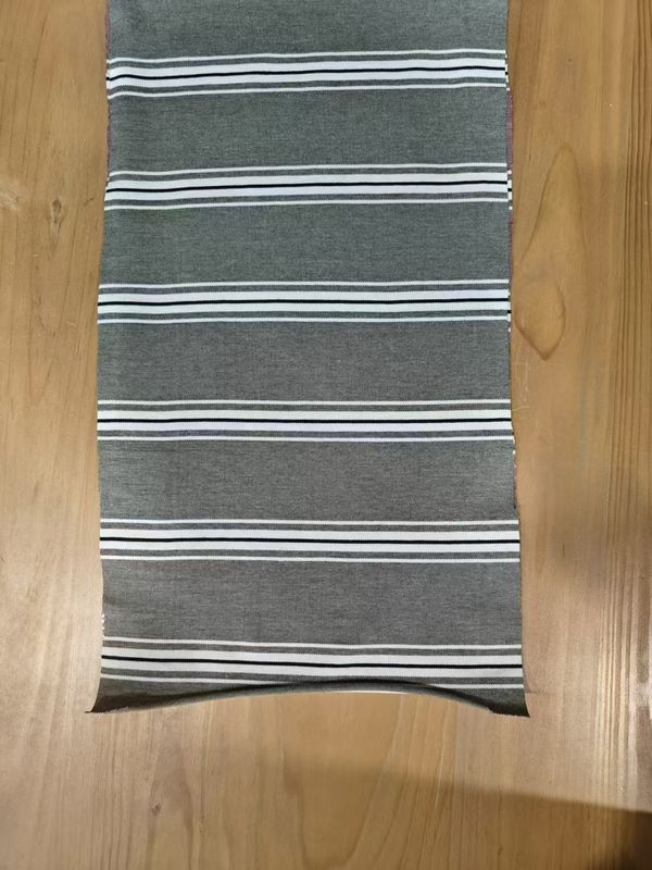 Tecido de tecido com raias confortável, respirável e que absorve suor, amigável para a pele, para camiseta