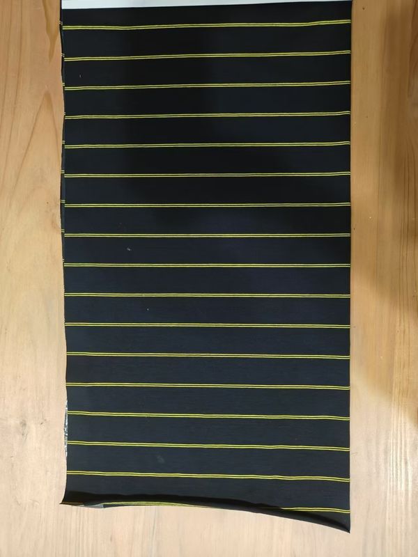 Tecido resistente ao desgaste e às rugas, de tecido estriado para camisa de polo