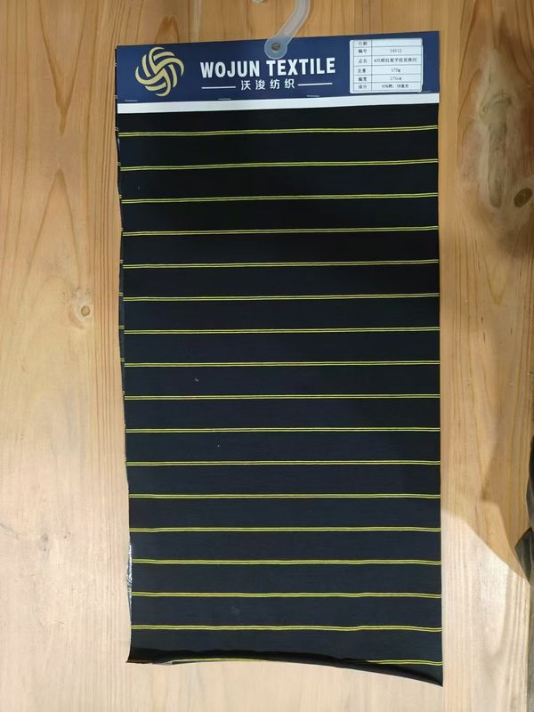 Tecido resistente ao desgaste e às rugas, de tecido estriado para camisa de polo