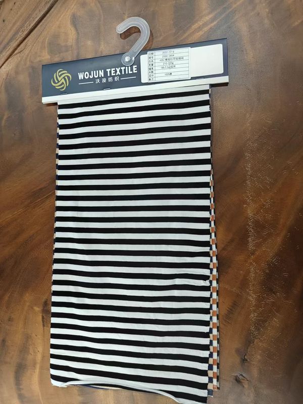 Tecido de algodão puro e lisos, de malha, para camisa de polo.