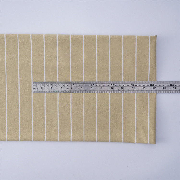 Tecido de material natural, fácil de cuidar e confortável, simples e listrado, para uso casual