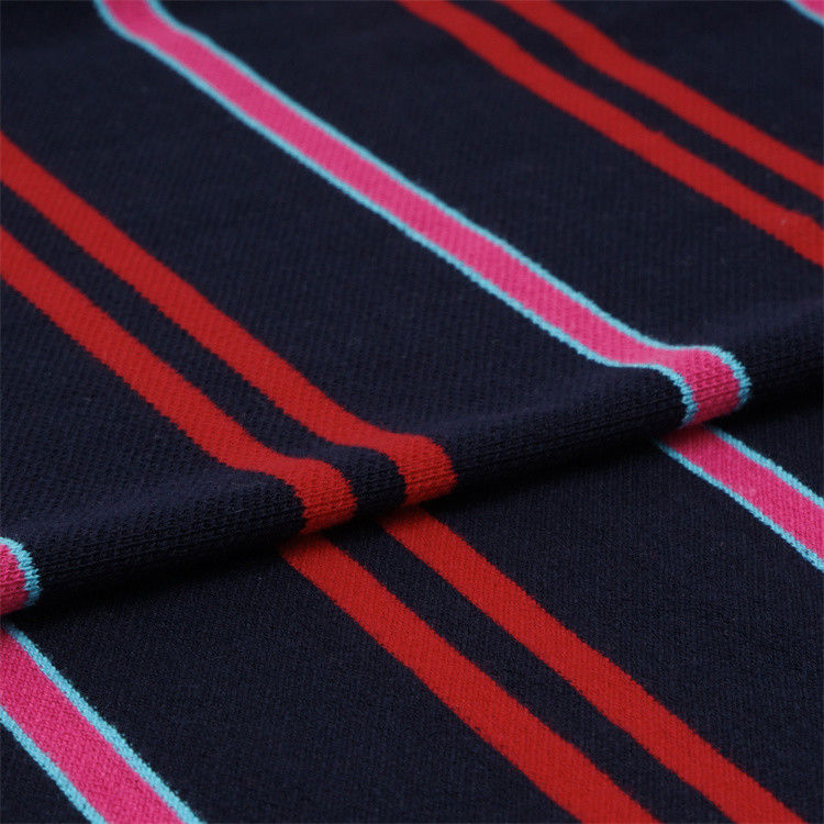 Tecido rígido e claro, boa textura e algodão puro, de malha para camisa de polo.
