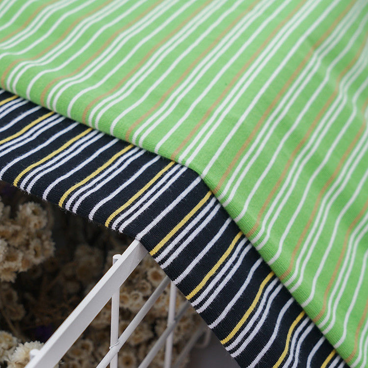 Resistente ao desgaste e Saúde e tranquilidade Material estriado Tecido para camiseta