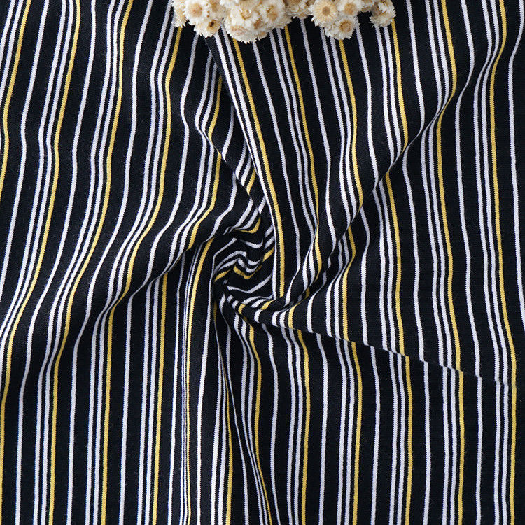Resistente ao desgaste e Saúde e tranquilidade Material estriado Tecido para camiseta