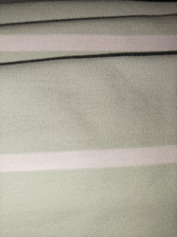 Tecido resistente ao desgaste e confortável, anti-rugas e refrescante de material listrado para camisa de polo