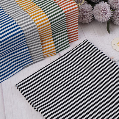 Camisola de algodão com listras, tecido de malha, 200 cm, de inverno, com listras de terry francês.