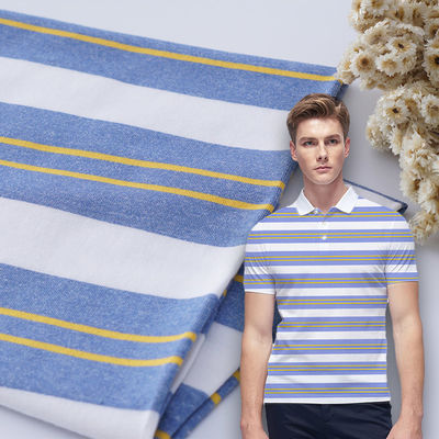 Bom preço. Textura de penteado confortável 170gsm de Lycra da tela material listrada elástica on-line