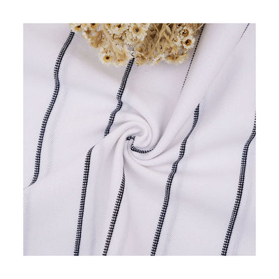 Bom preço. Penteando o pano material listrado estéril do Spandex do algodão 3 do verão 97 da tela on-line