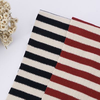 Bom preço. Tecido de algodão listrado feito sob encomenda Terry Pique Texture francês respirável on-line