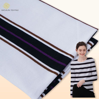 Bom preço. O algodão 100% Textured a tela Grey And Black Soft Yarn da listra tingiu o material on-line
