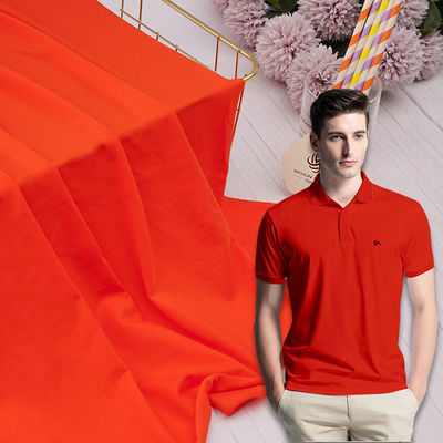Tecido de tricô liso sólido 32S 210gsm Material de penteado de algodão Tencel macio