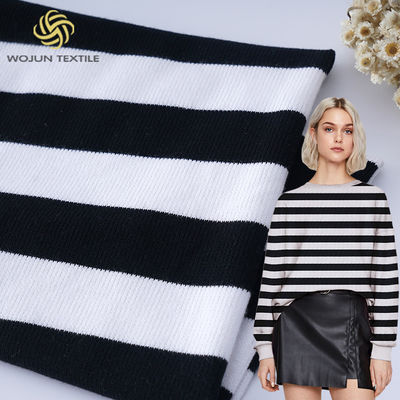 O fio do estiramento tingiu o delicado Terry Cloth francês de matéria têxtil da casa da tela 163cm da listra