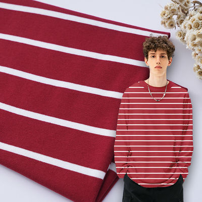 Tela de algodão com listras de algodão com bordas de algodão para camisa