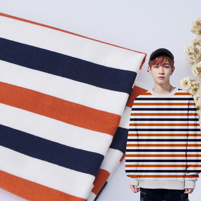 Bom preço. Tecido compacto de algodão Francês Tecido Terry Tipo listrado Para vestuário on-line