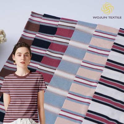 Bom preço. Tecido de malha lisos e lustrados absorvente de humidade e respirável para camiseta on-line