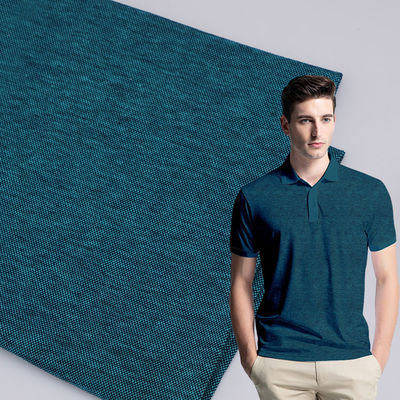 Tecido de algodão puro sólido de malha para camisa de polo