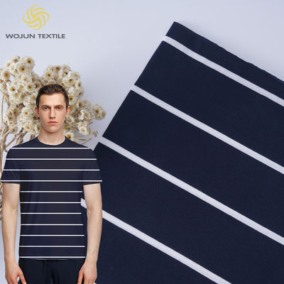 Apoio à personalização e ao tecido de tecido de algodão de linhas suaves e modernas para camisetas