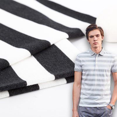 Tecido de algodão clássico e amistoso com o meio ambiente e suave para camisa de polo