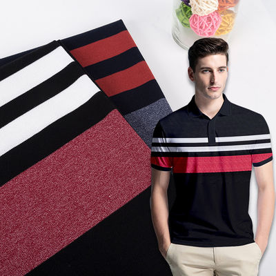 Tecido de malha saudável e único para camisa de polo.