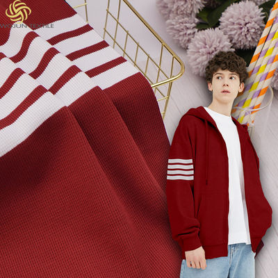 Bom preço. Tecido de malha com listras, confortável e absorvente de umidade, para vestuário desportivo on-line