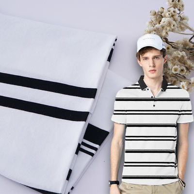 Tecido elástico, natural, confortável e respirável, de malha, para camisa de polo