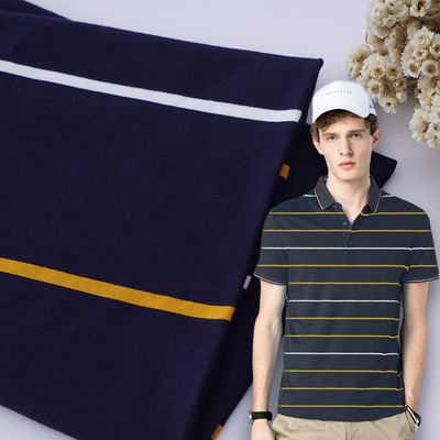 Tecido de malha suave e respirável e hidroscópico e absorvente para camisa de polo