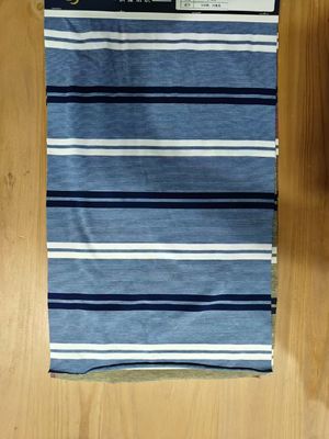 Tecido de T-Shirt com raias, respirável, confortável e amigável para a pele